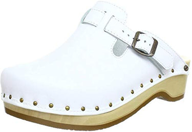 Berkemann Unisex Riemen-Toeffler Clogs, Weiß (weiß 100), 43 1/3 EU im Sale